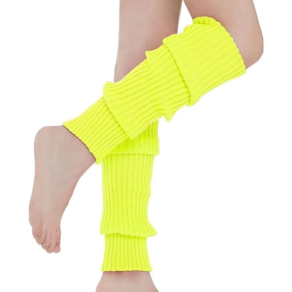 Leg Warmers In Neon Yellow